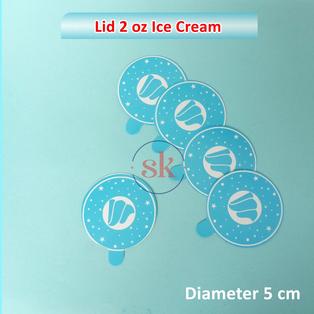 KERTAS PENUTUP CUP ES CREAM TUTUP CUP ES CREAM TUTUP CUP 2 OZ