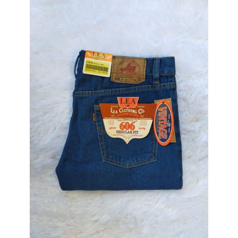 Celana jeans Lea 606 Standar Reguler/Celana Jeans Pria Standar Reguler