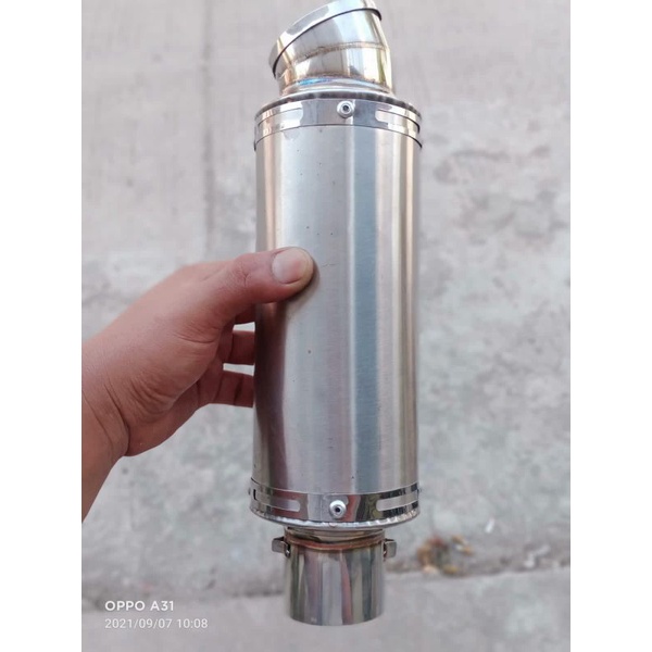 slincer knalpot bulat kompetisi bulat panjang 20cm polos bukan dos bss dpj fanterra