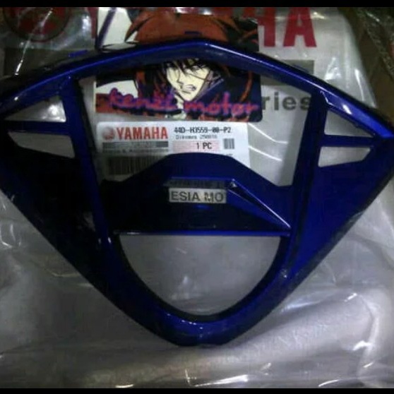 Cover bingkai spedometer Xeon karbu biru original ygp