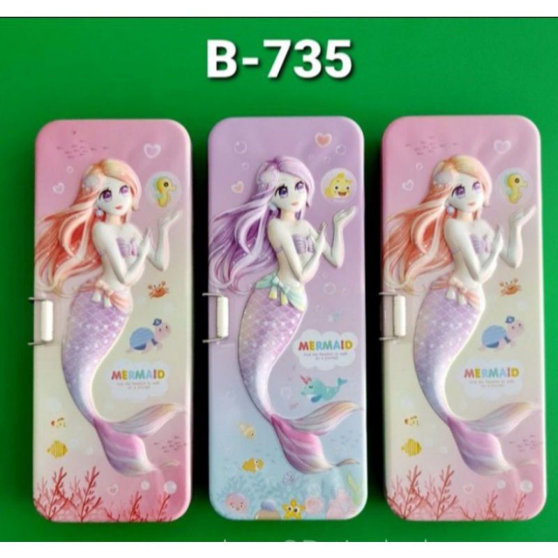 

Tempat Pensil Mermaid Timbul