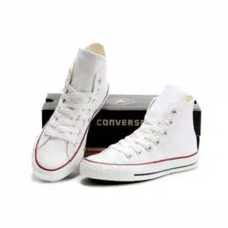 (KUALITAS PREMIUM) SEPATU CONVERSE ALL STAR PRIA DAN WANITA WARNA PUTIH  MODEL HIGH