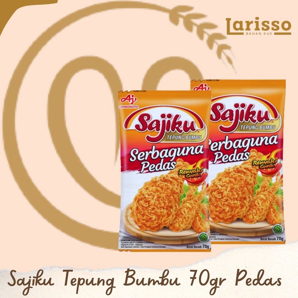 

SAJIKU TEPUNG BUMBU SERBAGUNA PEDAS 70GR