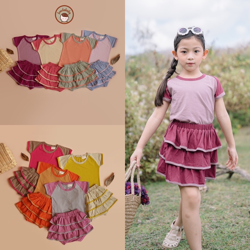 HALOZEA Kyra Set Ruffle Bloomer - Setelan Ruffle Anak