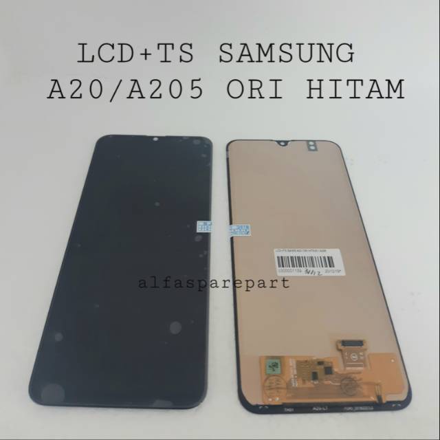 LCD + TS FULLSET SAMSUNG A20 / A205 OLED OLED HITAM