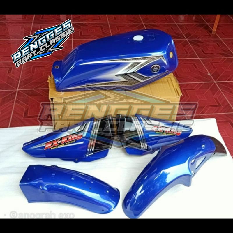 PAKET TANGKI RX KING BODY SET TANGKI RX KING BIRU SET STRIPING 2004