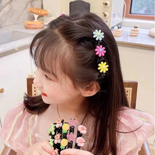 (Hello Girl)F159 Jepit Rambut Anak Kepang Unik Gaya Korea Import