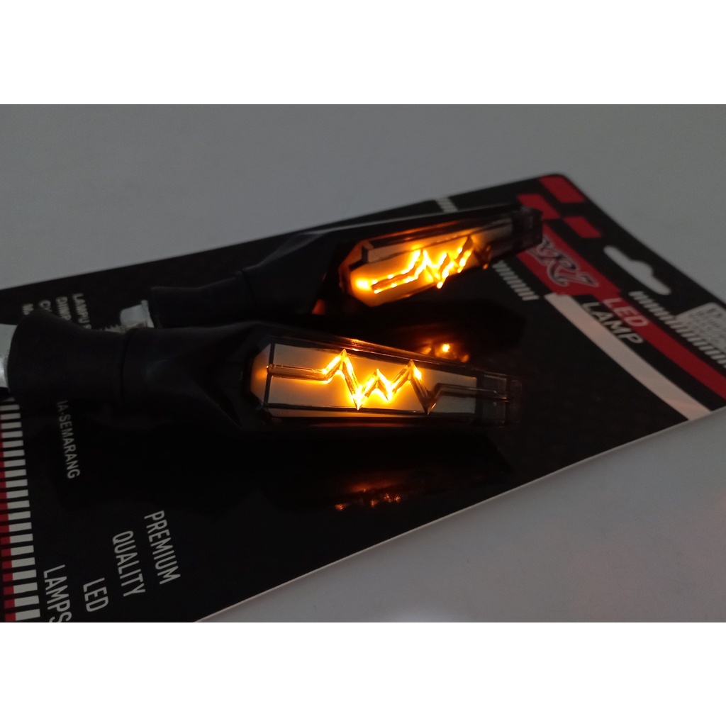 Lampu LED Sein Running 2 Warna Senja Sein Running Petir Universal Waterproof