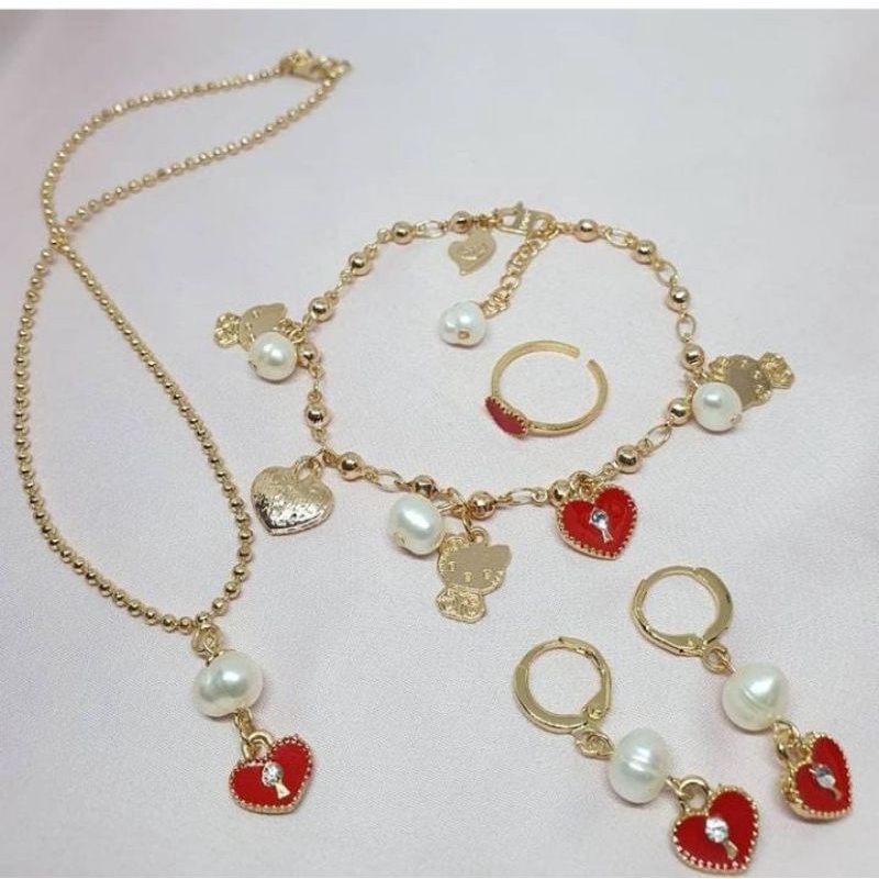 1 set perhiasan anak love
