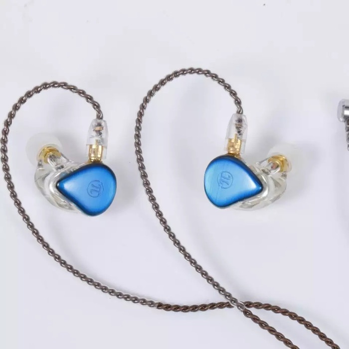 {suhadistore} Pi 3.14 audio IEM dual driver PLIISEN121 in ear monitor panggung - Biru Muda Murah