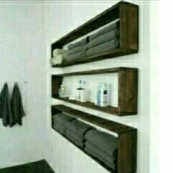 Rak Dinding Kotak Panjang Serba Guna Kayu Jati Belanda