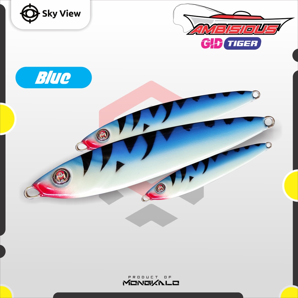 Mongkalo Ambisious noFoil Full-GID Tiger Fluorescent 30 Biru
