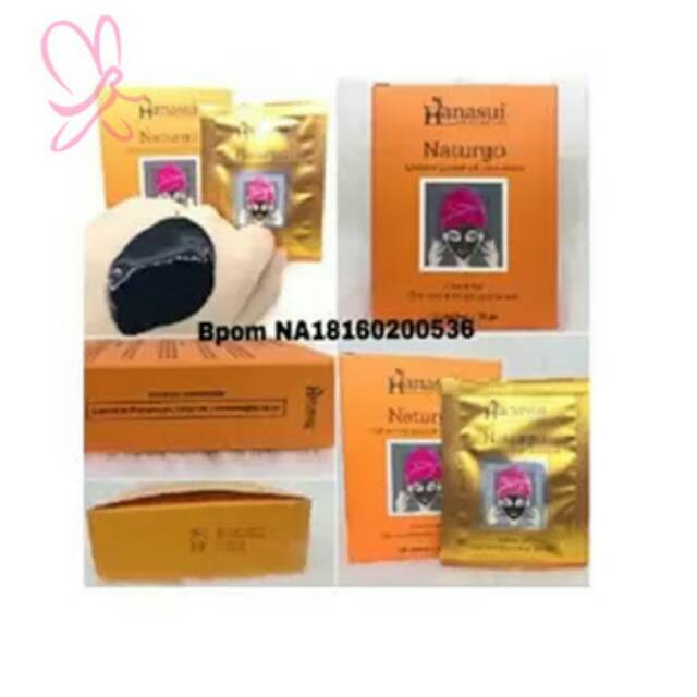 [TERLARIS] MASKER HANASUI NATURGO BPOM ANGKAT KOMEDO PER BOX ISI 10 PCS