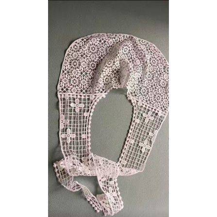 KERAH COLLAR/KERAH PALSU SEGITIGA/SCARF CAPE /SYAL RENDA BUNGA IMPORT/SYAL SELENDANG KECIL TABIR SURYA PENDEK/SYAL ROMPI KECIL-8