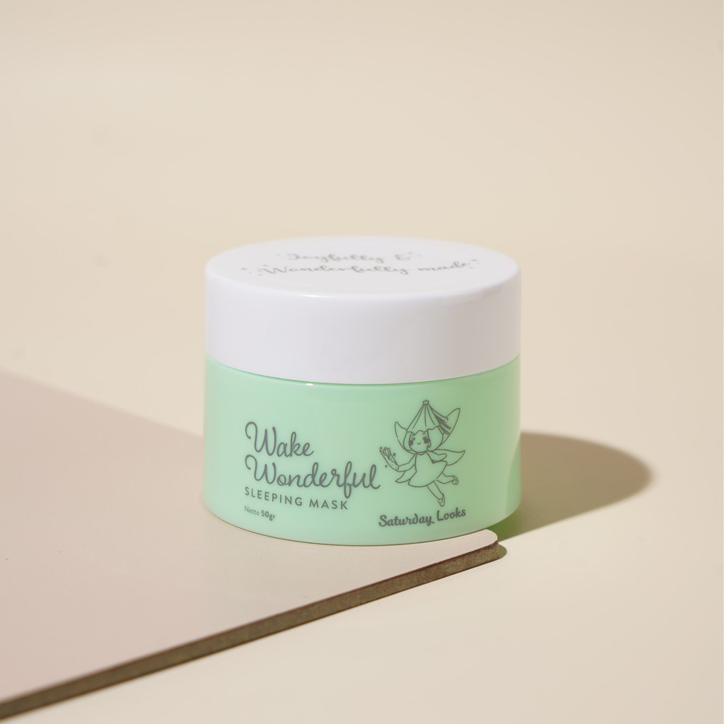 BISA COD - SATURDAY LOOKS WAKE WONDERFUL SLEEPING MASK ORIGINAL BPOM