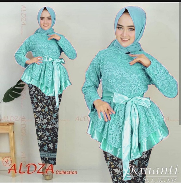 100% REAL PIC!! SET KINANTI GELINANG GEMARI BATIK KEBAYA BRUKAT PITA 7 WARNA-4