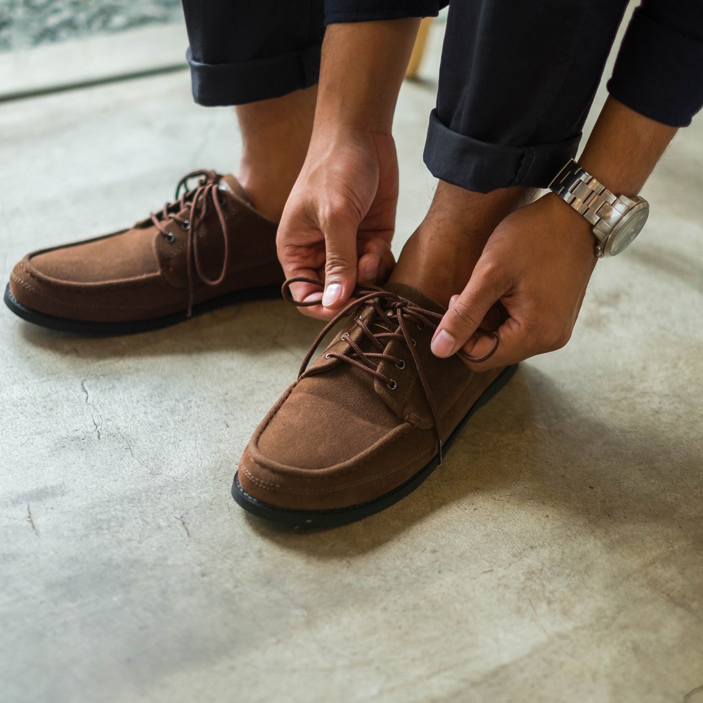 MAIKOR BROWN |ManNeedMe x Jack| Sepatu Sneakers Pria Casual Suede Shoes ORIGINAL