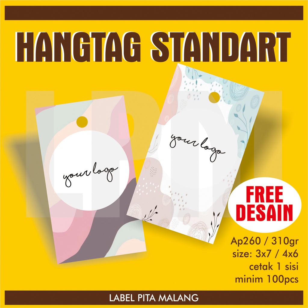

[Standart hangtag] Hangtag, Hang tag, Label tag, Price tag, Paper tag