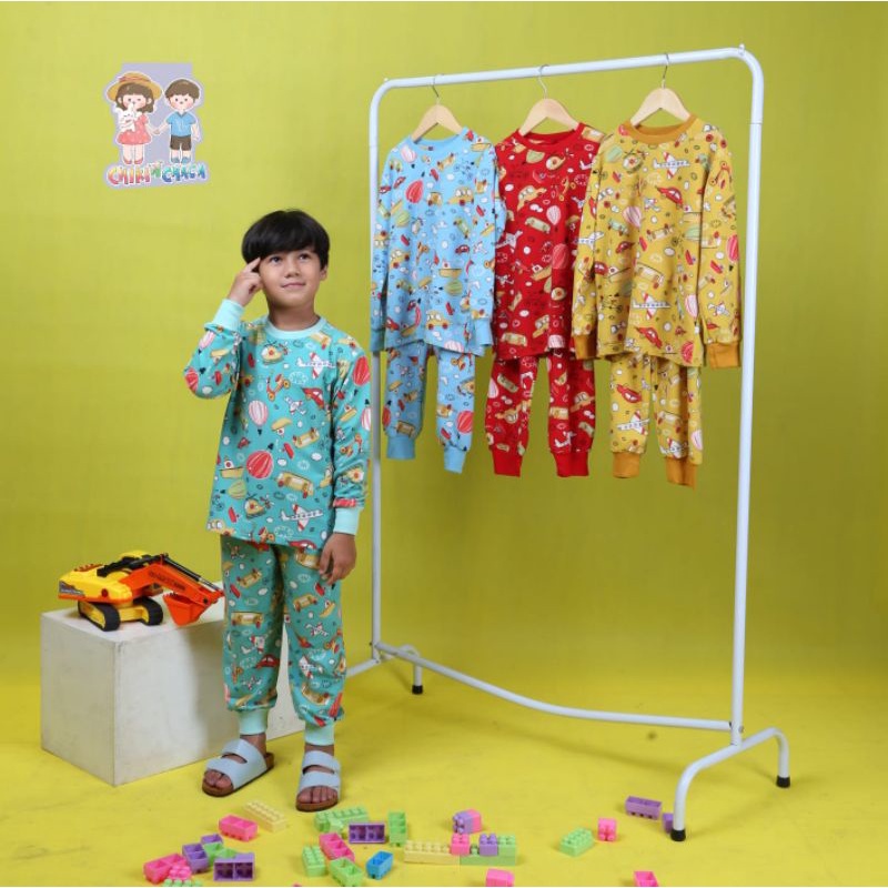 piyama anak daily wear Chiki n chacha CC01