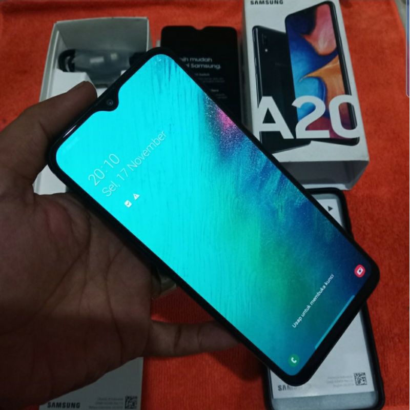 Samsung A20s 4/64 gb black ori second