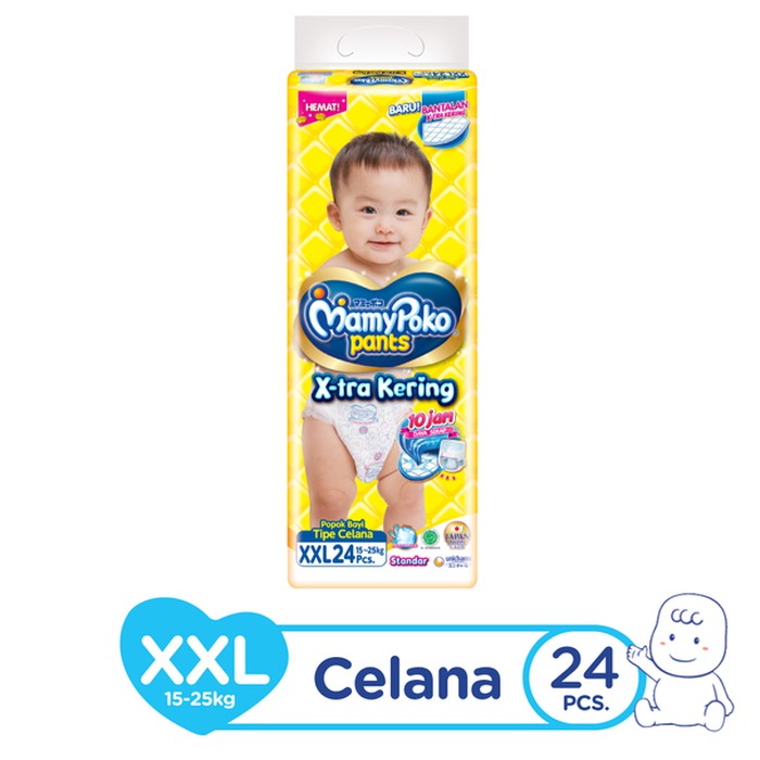 MAMYPOKO X-TRA KERING XXL / MAMYPOKO XXL / PAMPERS MAMYPOKO / POPOK BAYI