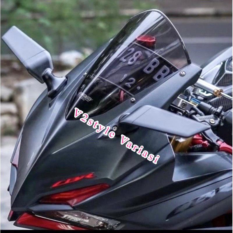 SPION WINGLET REAR MIRROR ORIGINALSTEALTH SLIM LIPAT SPION SAYAP DEPAN F22 BLACK R KACA DEPAN ORIGINAL CBR R25 VIXION MX King R15 V3 NINJA R RR YZF R3 MT25 MT07 FIZ R KLX CB150R GSX SONIC NINJA 250FI KARBU NMAX R15V3 ZX25R ZX10R CBR250RR GSX150 NINJA R RR