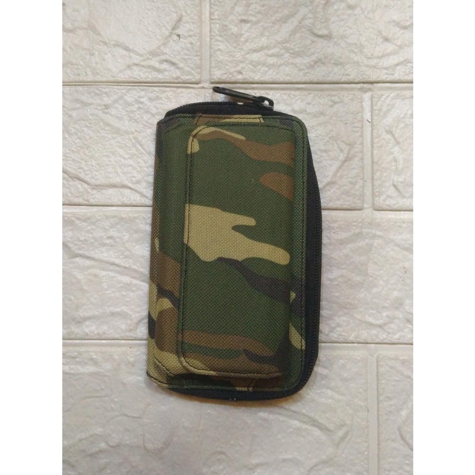 Case Handphone Dompet Army Resleting Realpict