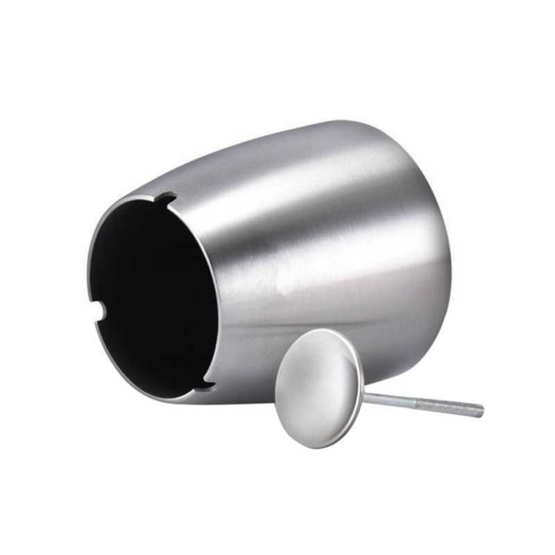 Asbak Rokok Anti Angin Cone Stainless Steel Asbak Stainles Murah Rokok Cone Cylinder Terlaris