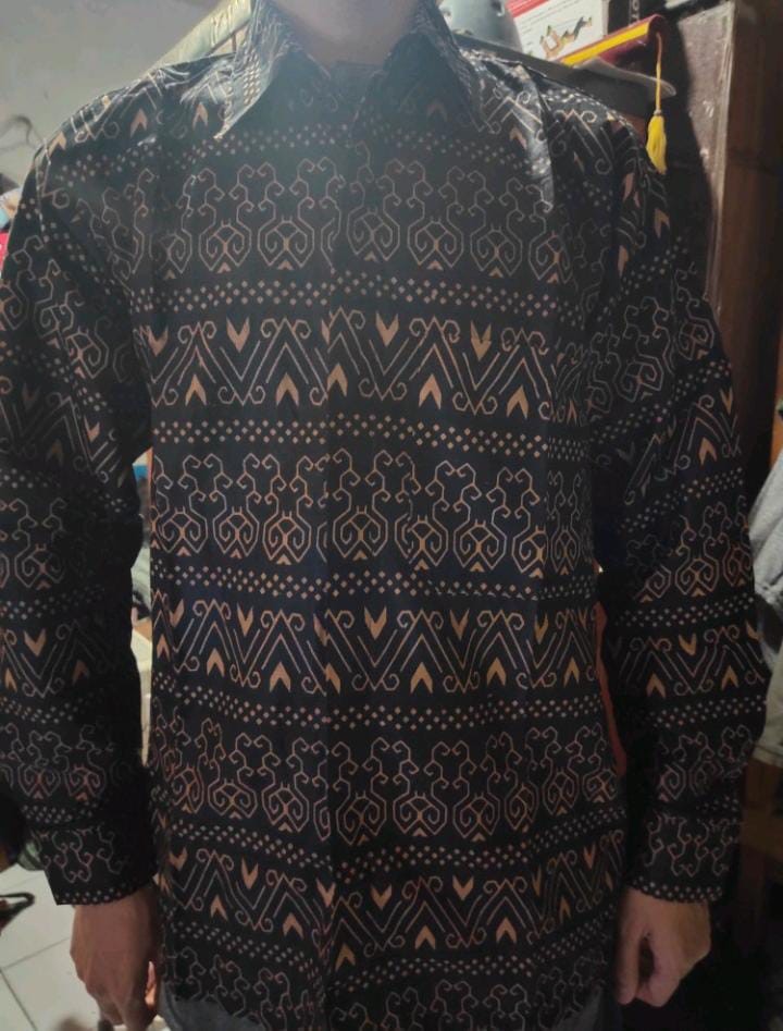 Kemeja Batik Pria Lengan Panjang Katun Seragam Formal Original Pekalongan