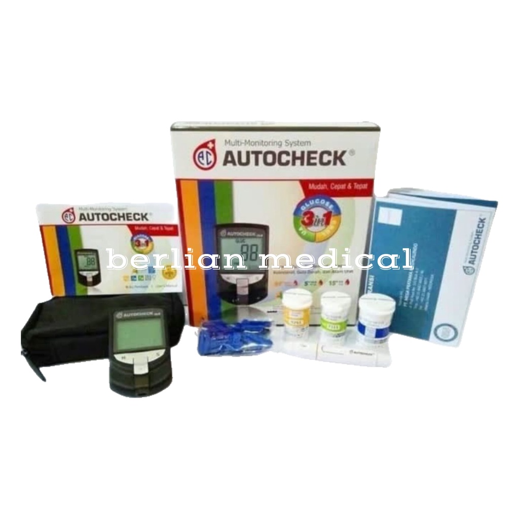 STRIP AUTOCHECK GULA , ASAM URAT , KOLESTEROL / STIK AUTO CHECK AUTOCEK GDA CHOLESTROL URID ACID