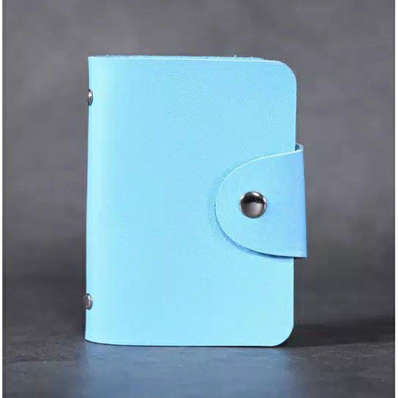 dompet Kartu model lipat Buku isi 12 slot kartu