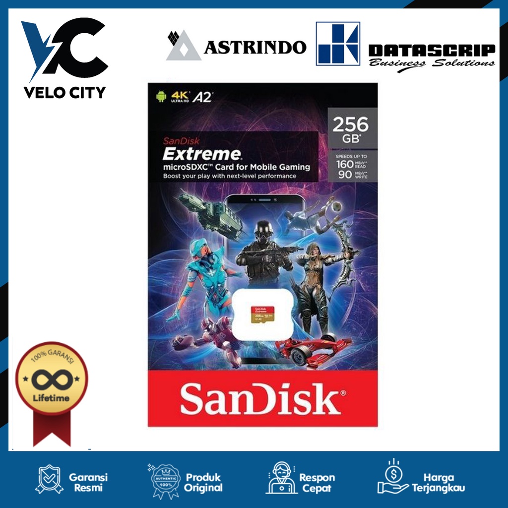 Memory Card | Micro SD 256GB SanDisk Extreme Gaming Limited Edition - Garansi Resmi Lifetime