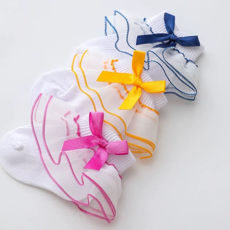 KAOS KAKI Anak Perempuan Bayi LIST PITA Import / Baby Socks