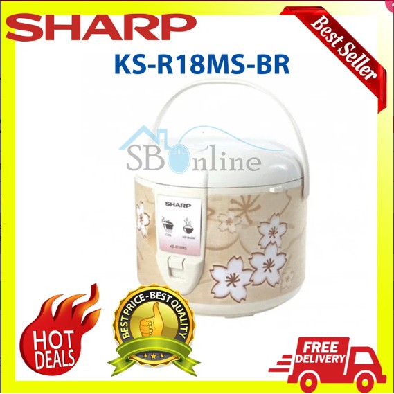 SHARP Rice Cooker KS R18MS BR FREE ONGKIR