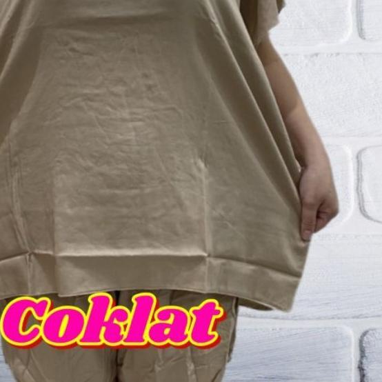 Baju setelan wanita jumbo big size xxxxl polos