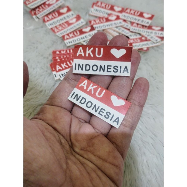 

stiker pipi bendera merah putih aku cinta indonesia