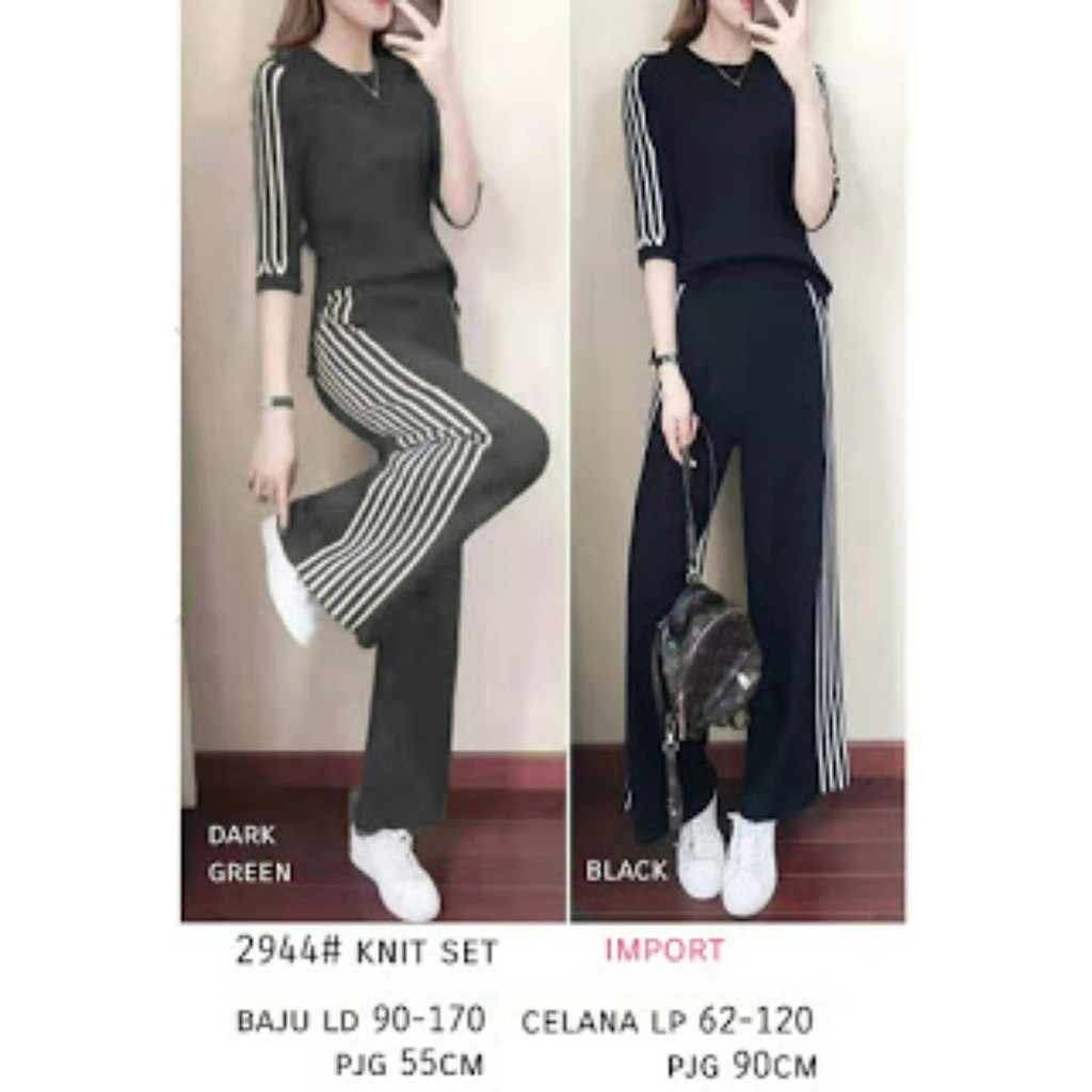 [SET2159] Set Knit 2944 Import-setelan wanita bahan rajut
