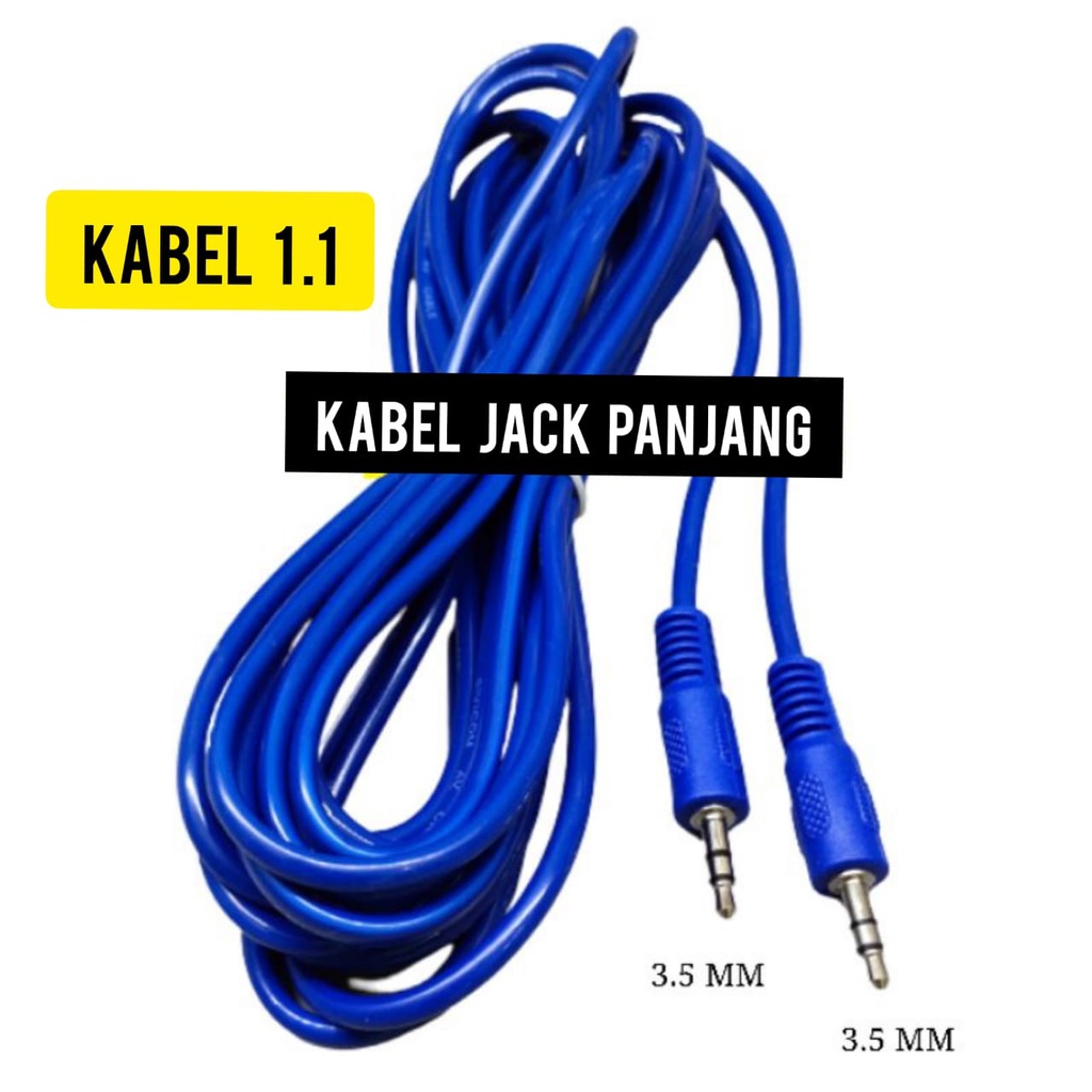 Kabel 1 1 Panjang I Jack 1.1 I 3 Meter sampai 5 Meter I Kabal AUX Audio I Sambungan HP ke Spiker