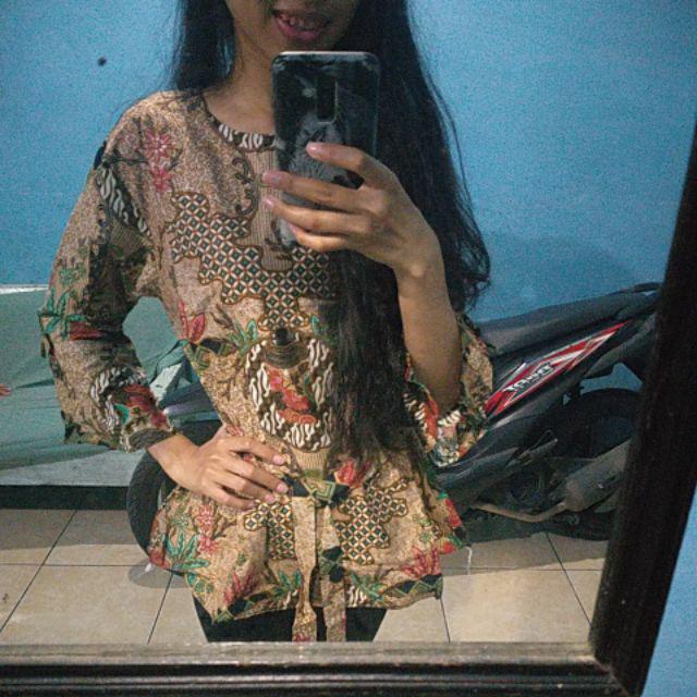 Batik Couple Keluarga Sania Ruffle Ori Ndoro Jowi Dnt