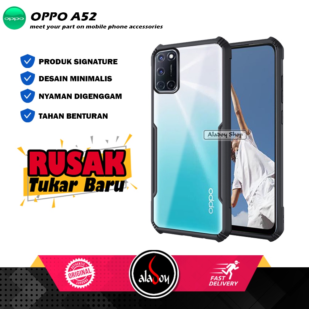 Case Oppo A52 / Oppo A92 Armor Fusion Shockproof Transparent Premium Casing