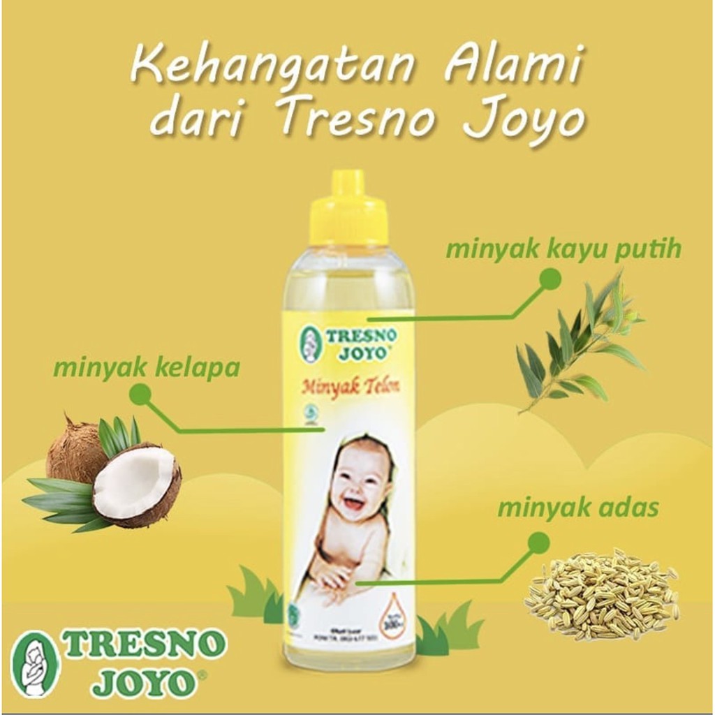 Minyak Telon Herbal TRESNO JOYO 100ml FREE 30ml / 100 ml Free 30 ml ens