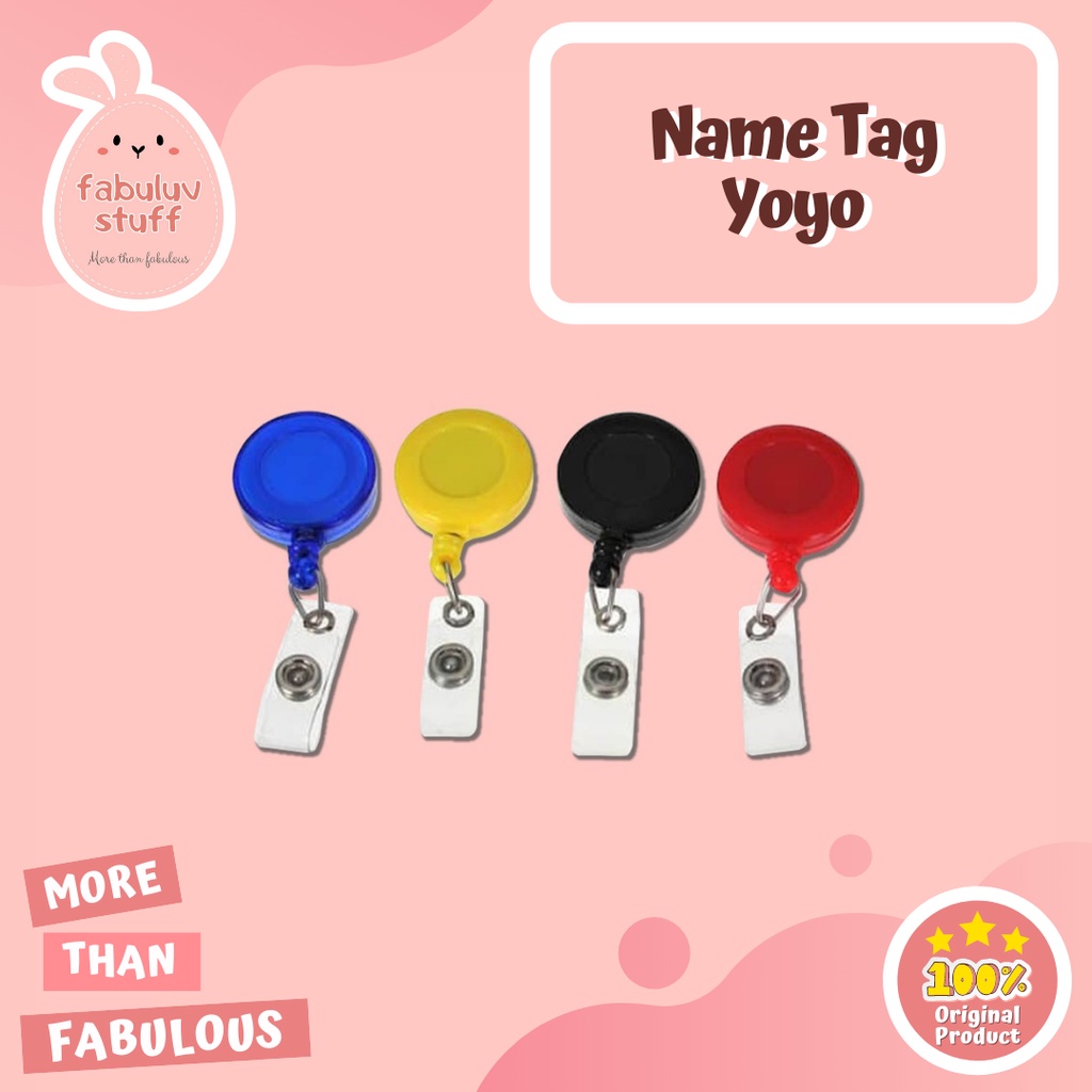 

ATK ~ Name Tag Roll Yoyo / Penjepjepit nametag Yoyo / Gantungan ID Card Yoyo