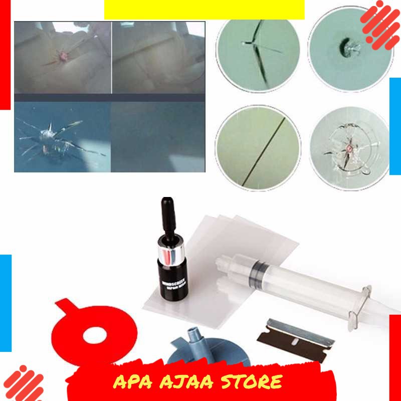 Best Seller ! Alat Reparasi Kaca Mobil Retak Windshield Repair Kit - XJ-01