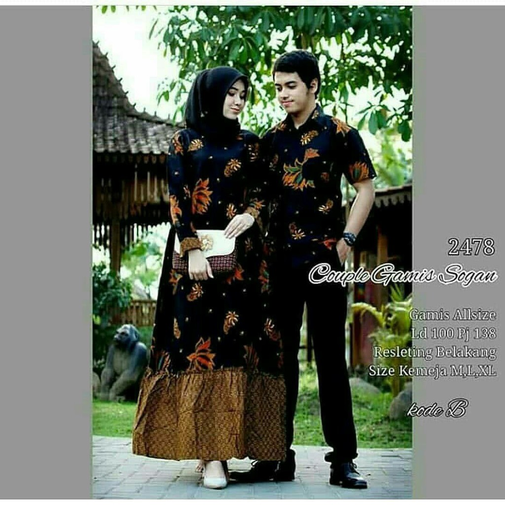 GROSIR BATIK COUPLE GAMIS SOGAN