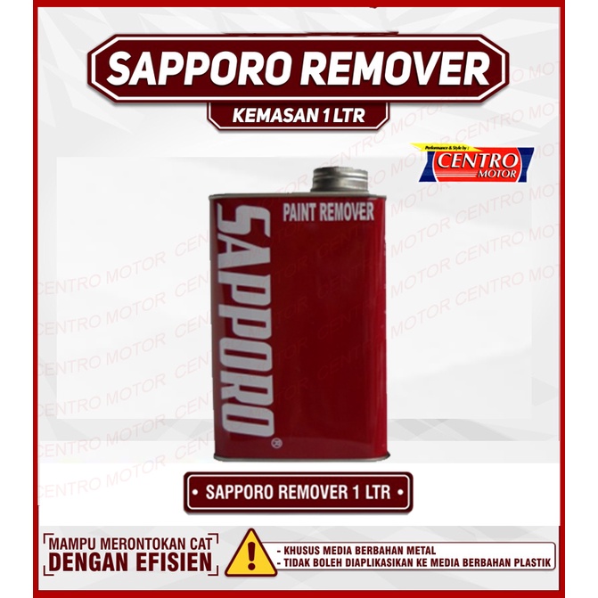 Jual SAPPORO PAINT REMOVER KEMASAN 1LITER.Efektif Merontok kan Cat pada Besi,Tembok, Kayu