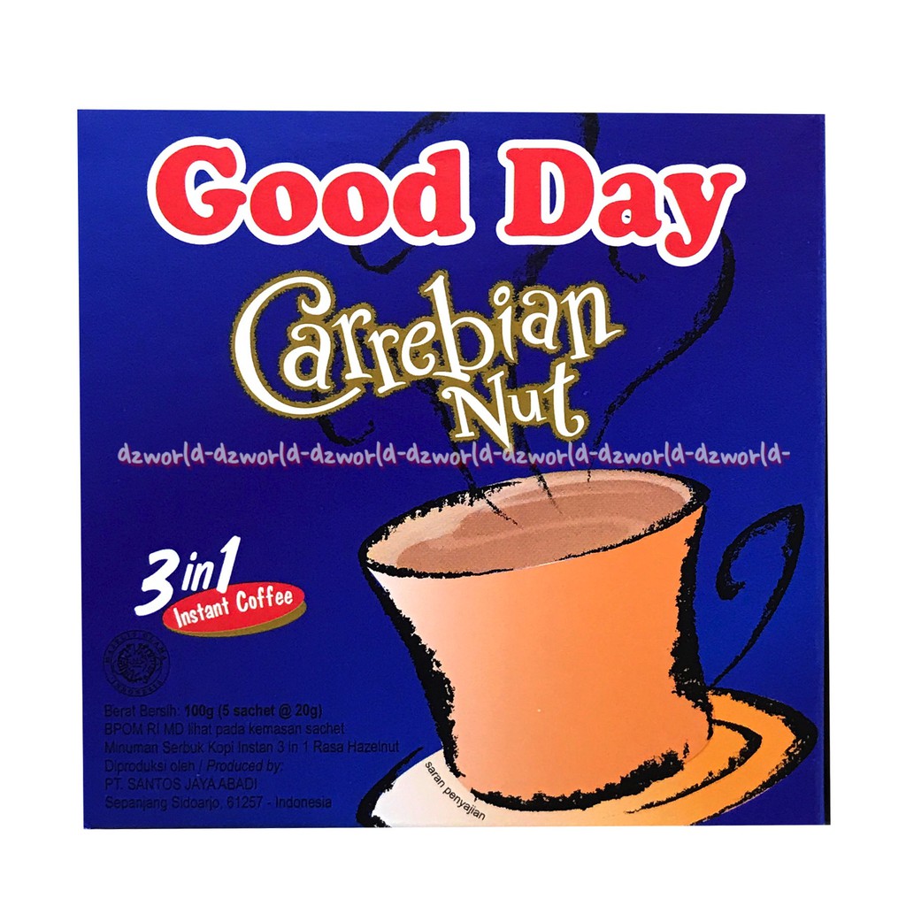 

Good Day Carrebian Nut Isi 5sachet Kopi Instan Goodday Gooday Carabian Nut Peanut Kopi Kacang 3in1 Instan Coffee