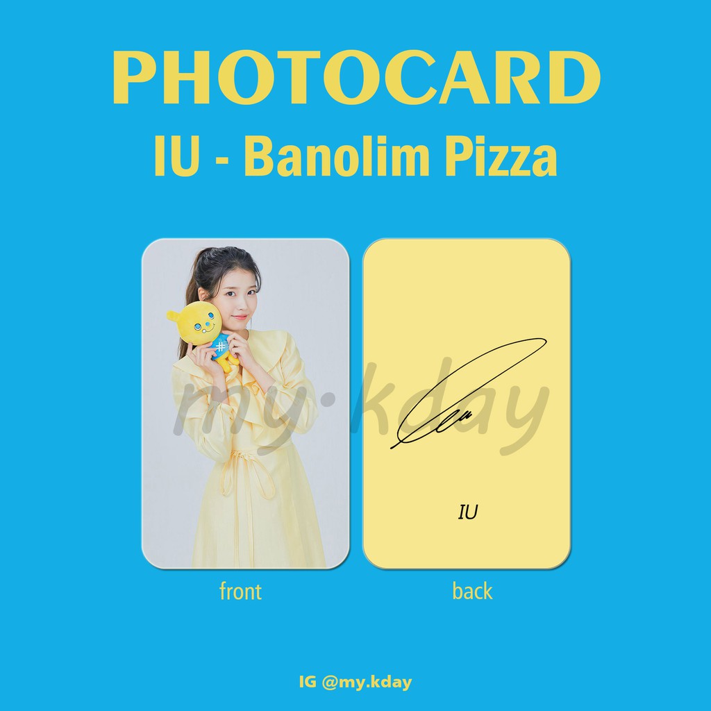PC-0399, Unofficial Photocard IU Banolim Pizza 2 sisi