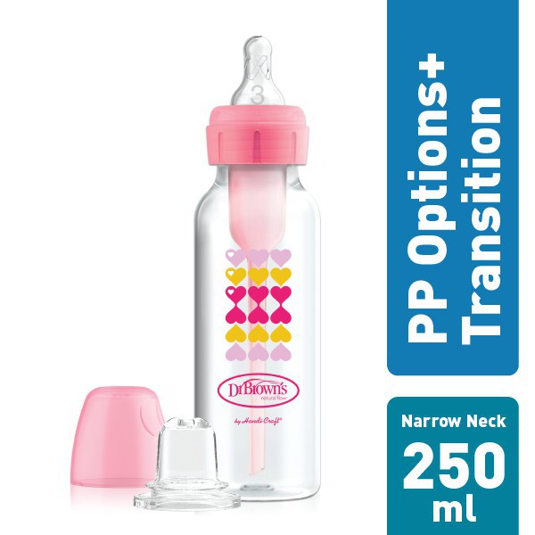 Dr Brown's Options+ Standard Transition Bottle with Sippy Spout 8oz / 250ml