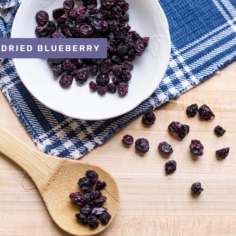 Organic&amp;Joy • Dried Blueberry/ buah bluberry kering/ antioxidant (unsweetened, snack sehat,pure blueberry, teh buah blueberry,toping muesli,dried fruit blueberries)