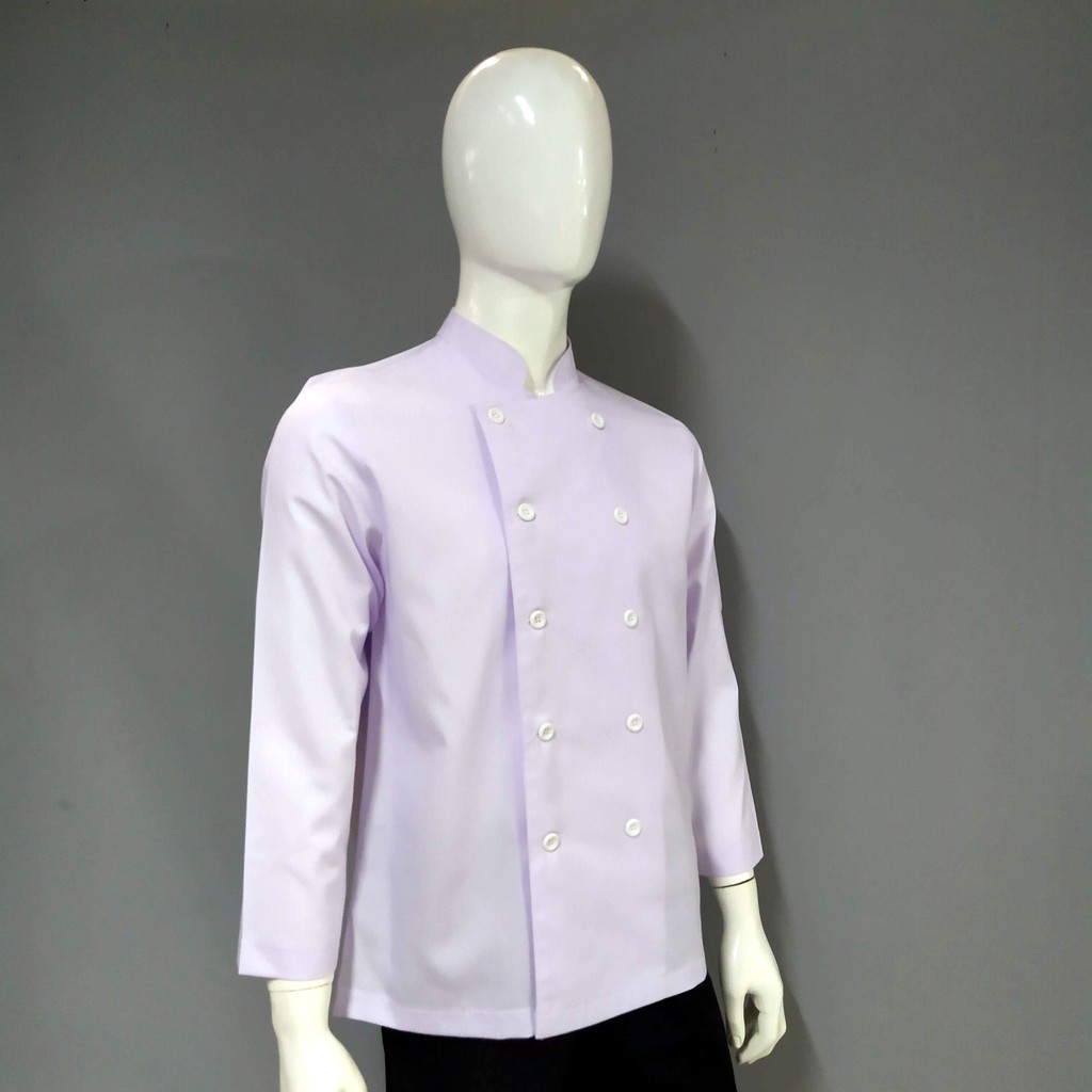 Chef Wear Baju Koki LS Pls Putih S-XXL